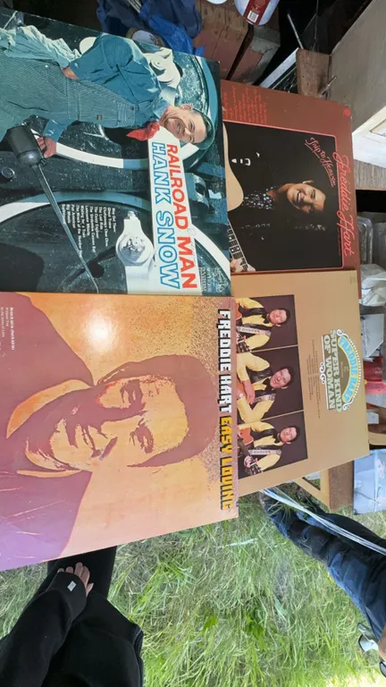 4 Assorted Country Vinyl Records