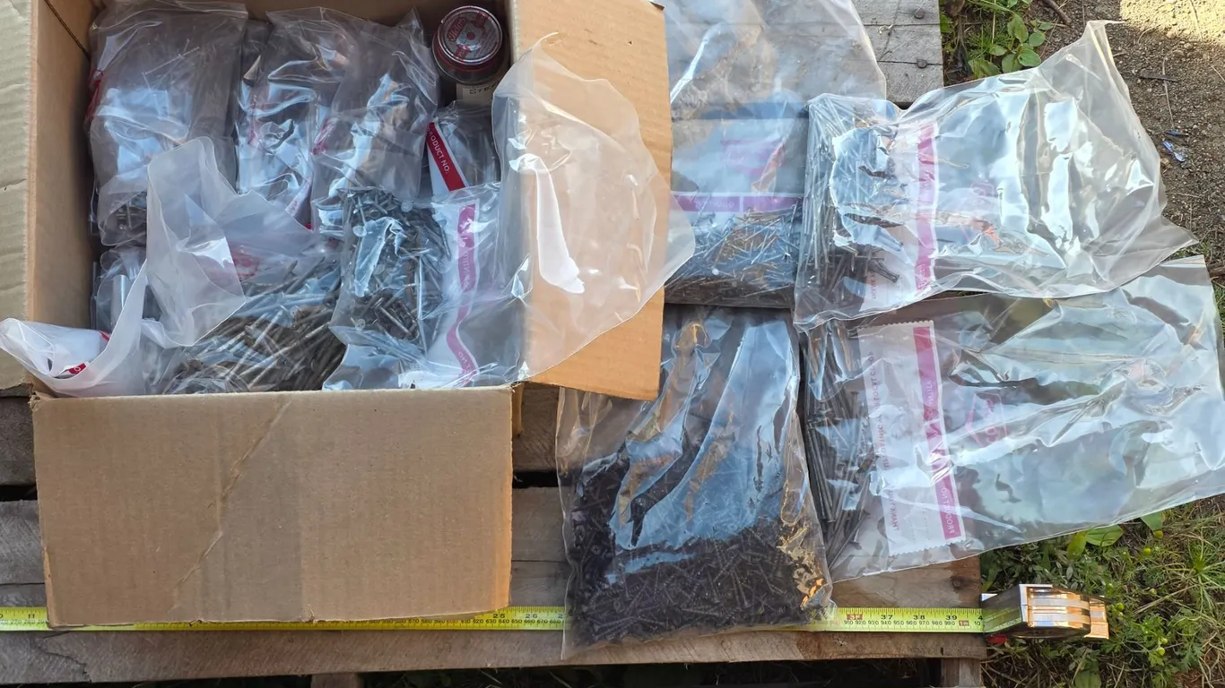 Lot of Assorted Screws, Nails, etc.