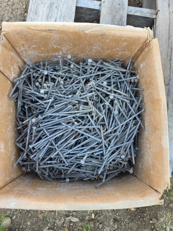 box of 3-1/4" nails