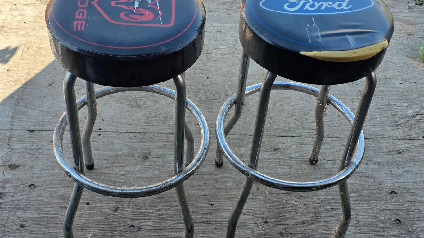 Ford and dodge stools- 30"H