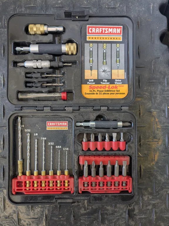 Craftsman drill/impact driver bitset