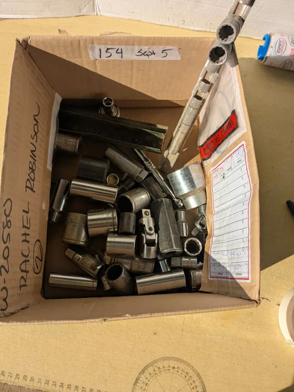 Tools- assorted sockets, etc.