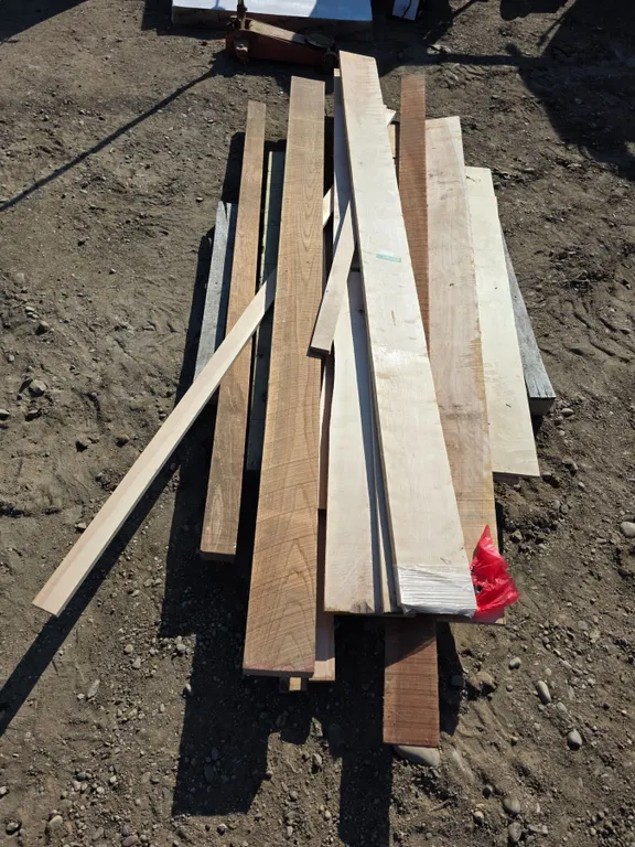 Pallet of various wood boards- 2" by 6" and up to 9.5ft length