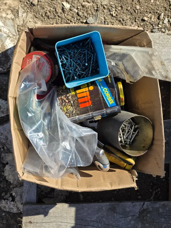 Assorted Tool Lot inc. Socket Wrenches, Drill Bits, Nails, etc.