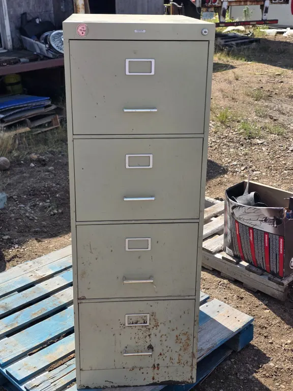 Filling cabinet- 18" by 27" by 52"H