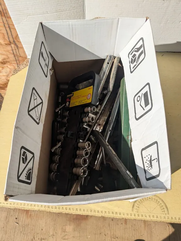 Tools- assorted sockets, etc.