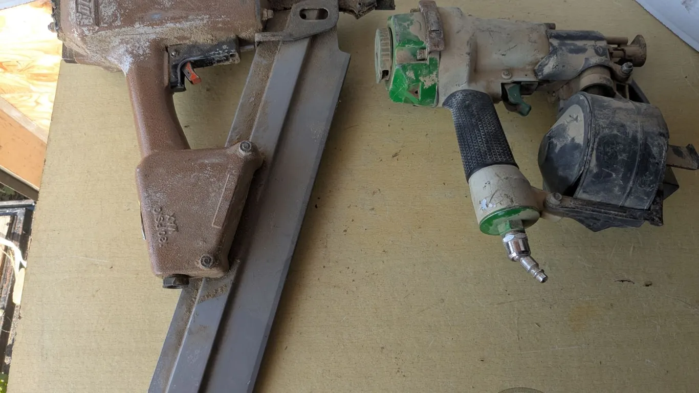 Air nailers, roofing and framing