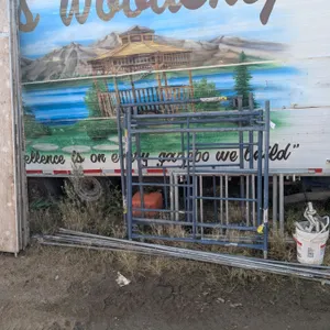 Scaffolding, 10'x55'x10', comes with connectors, wheels, etc