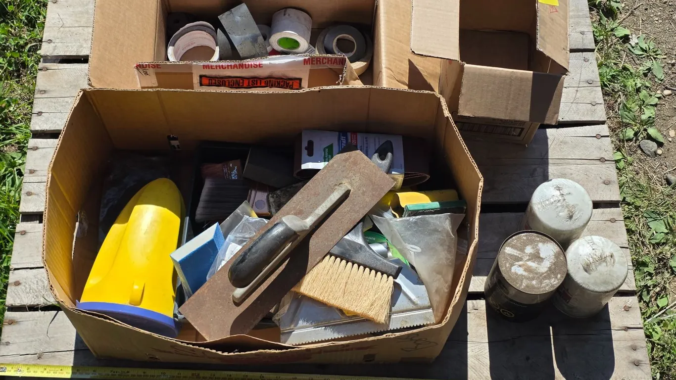 Misc. Lot inc. Tapes, Painting Supplies, Fuel Conditioner, etc.