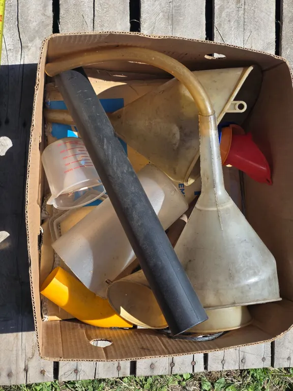 Lot of Asst. Plastic Funnels etc.