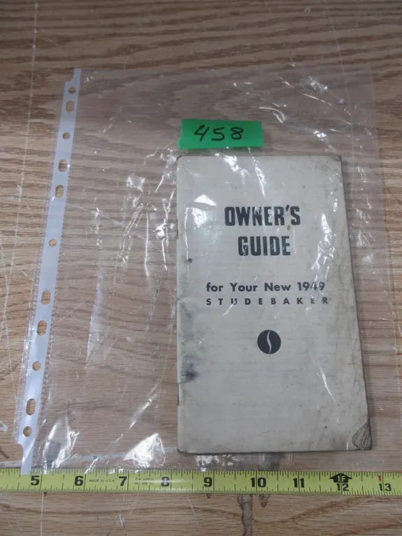 1949 StudeBaker Owners Guide