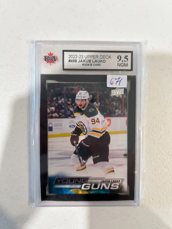 Jakub Lauko - Young Guns Rookie Card - Graded Near Gem Mint