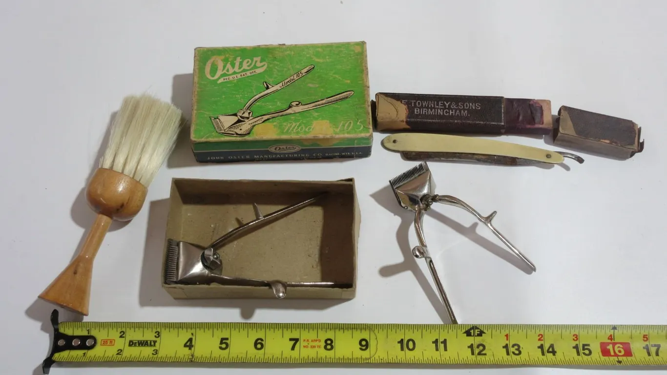 Vintage Shave Lot inc. Oster Clippers, Townley & Sons Razor