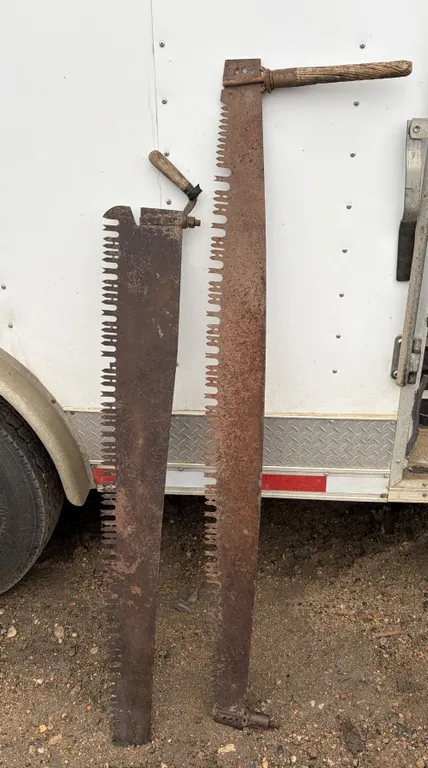 (2) Vintage/Antique Logging Saws