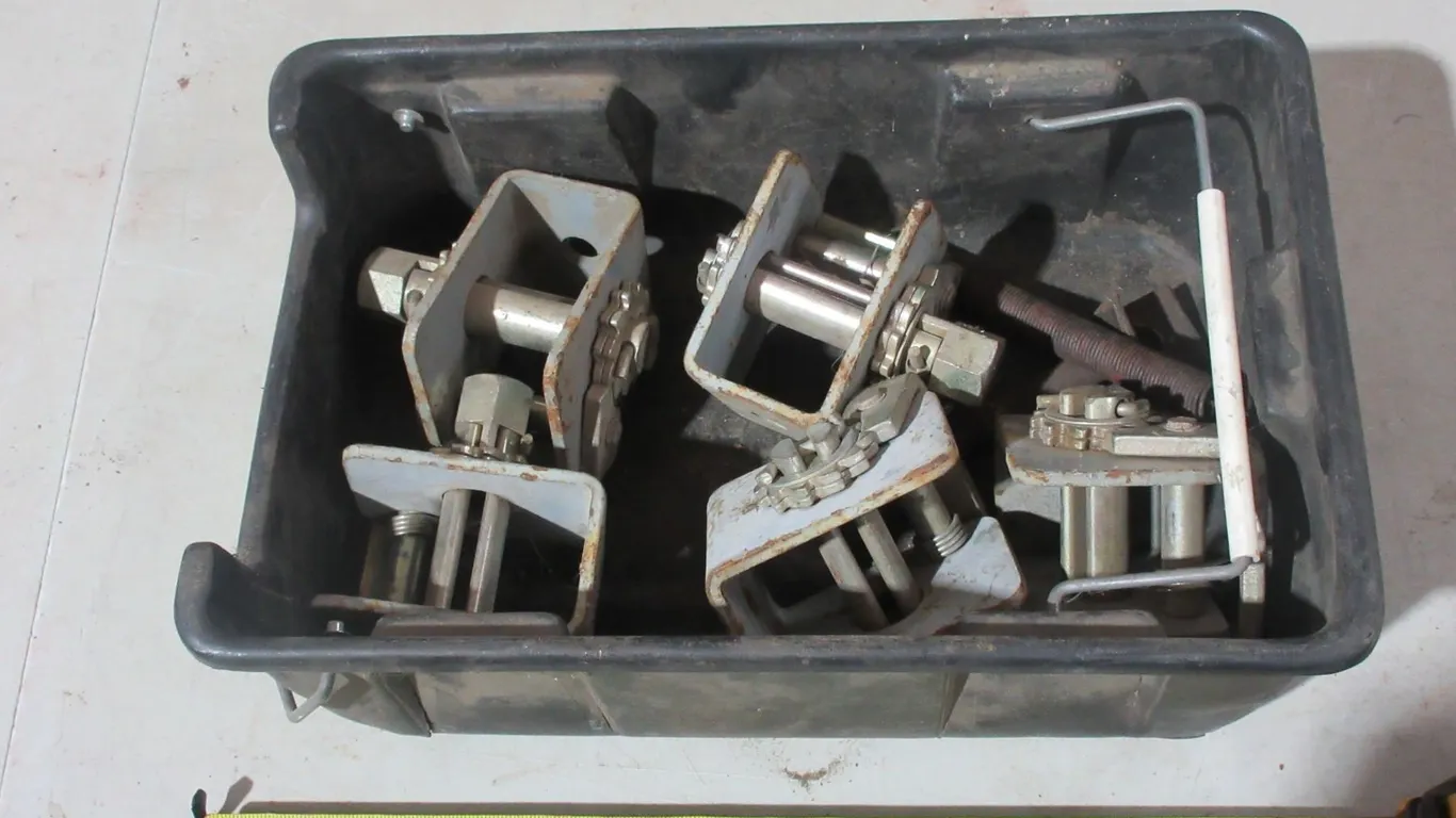 Lot of Heavy-Duty Bolt Down Winches