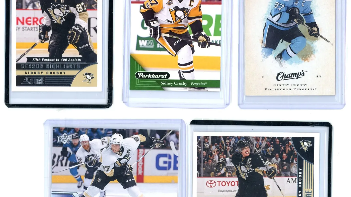 (5) SIDNEY CROSBY Hockey Cards