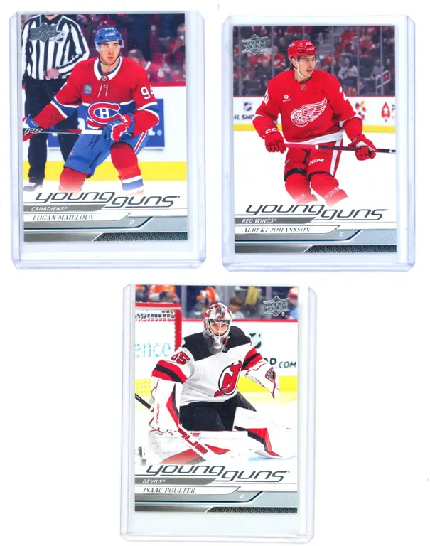 (3) 2024-25 Upper Deck Young Guns Hockey Cards