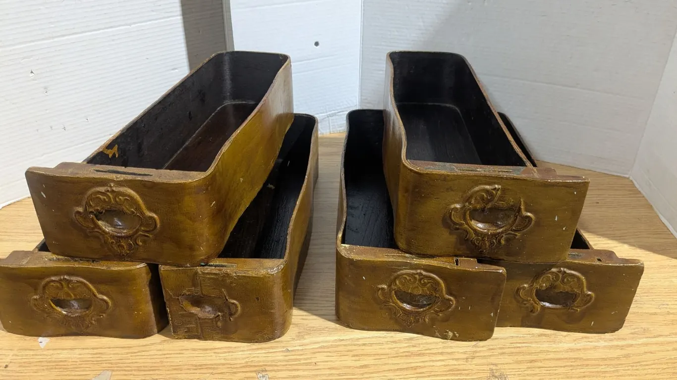 Wooden Drawers for Vintage Sewing Machine Table