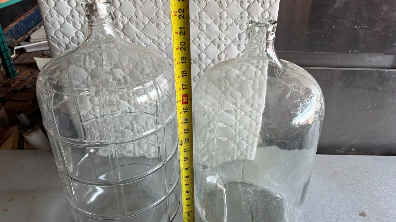 (2) Glass Bottle.