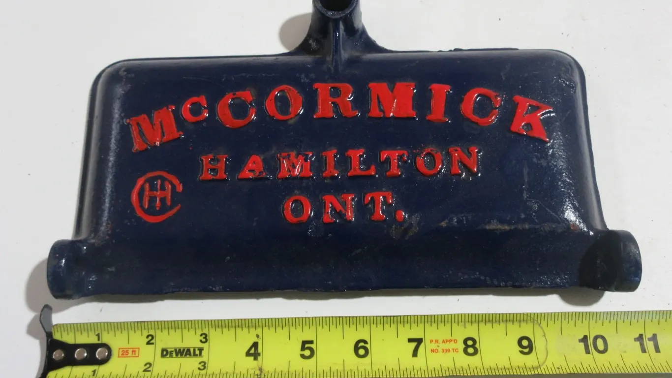 “McCormick Hamilton Ont.” Cast Iron Toolbox Lid