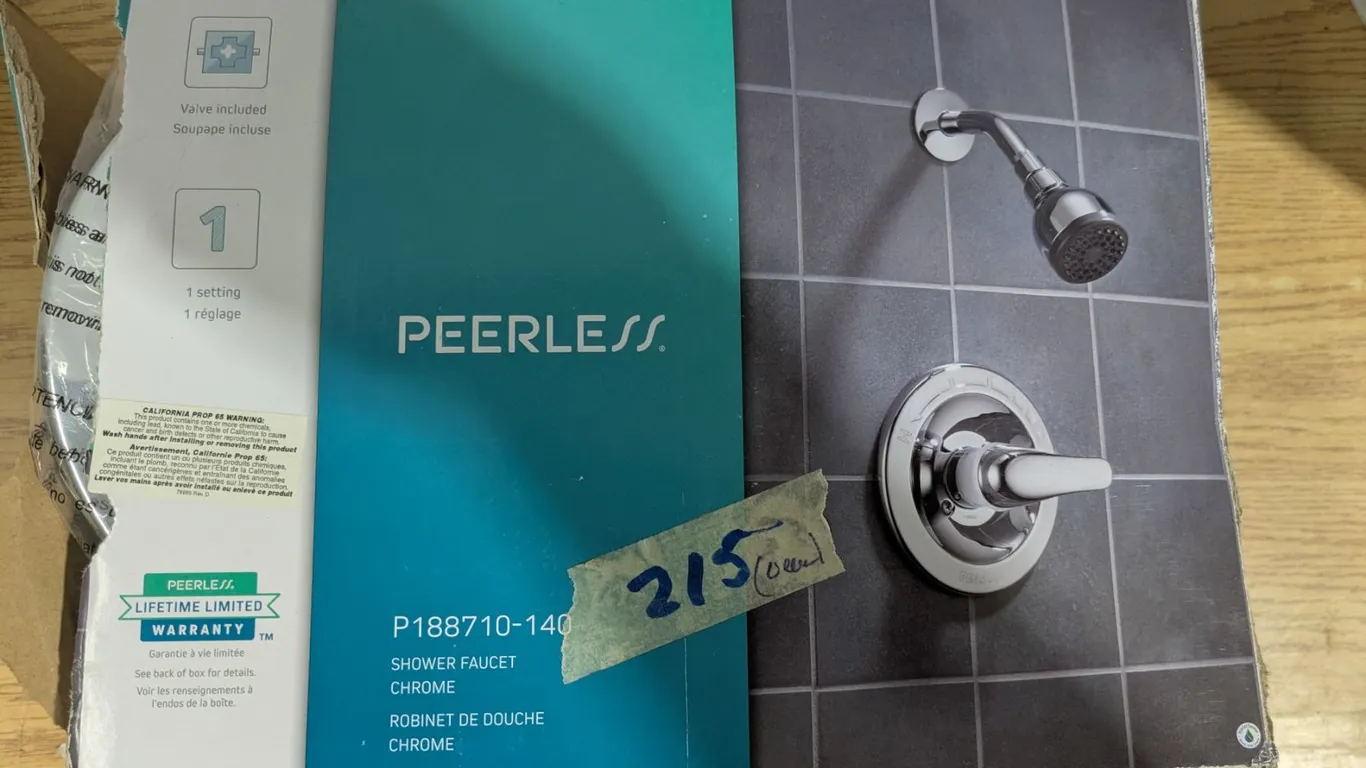 NEW Peerless Shower Faucet