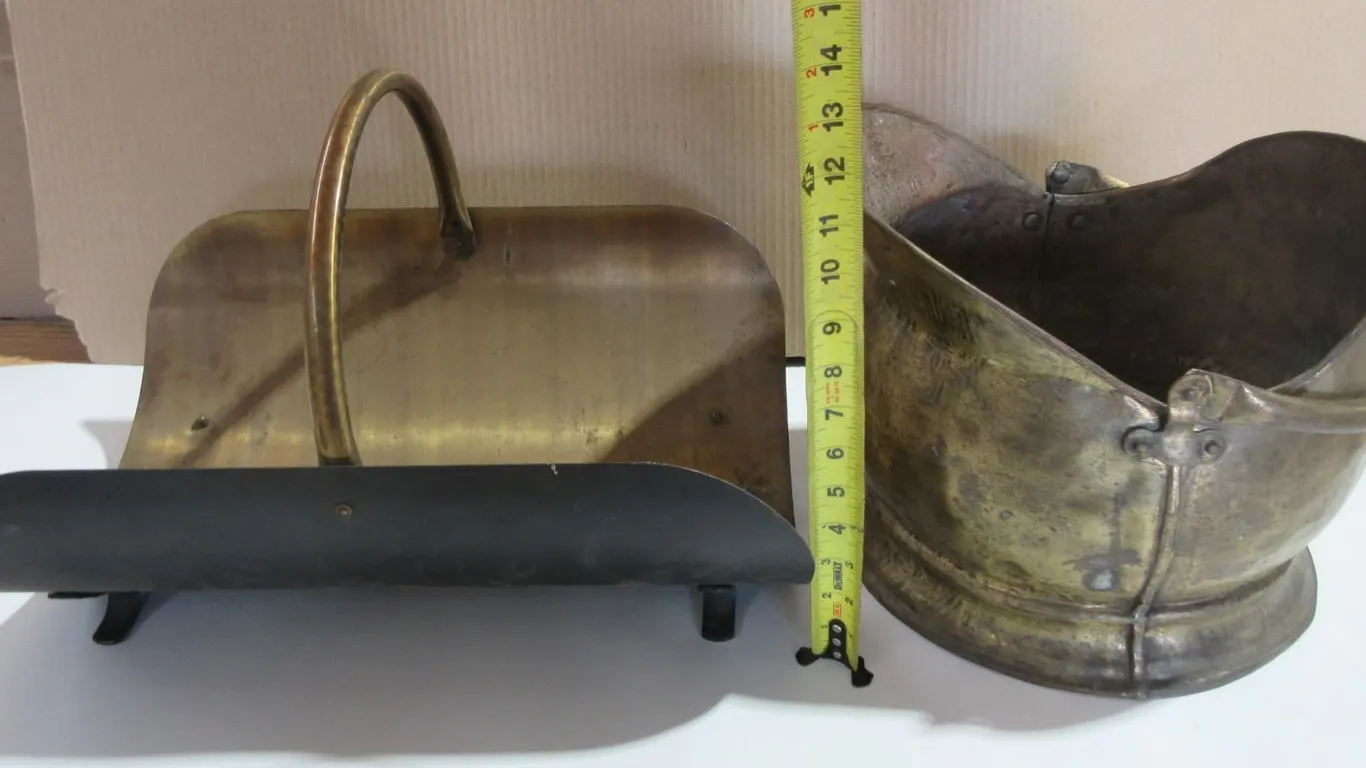 Metal Log Holder & Coal Scuttle