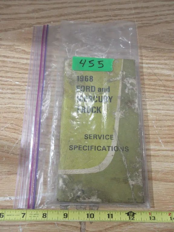 1968 Ford and Mercury Truck Service Specifications Booklet