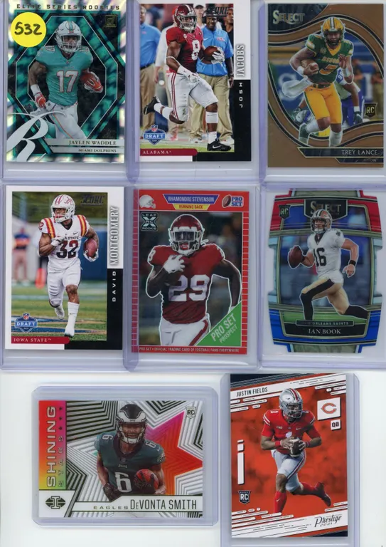 (8) 2019 & 2021 NFL Rookie Cards