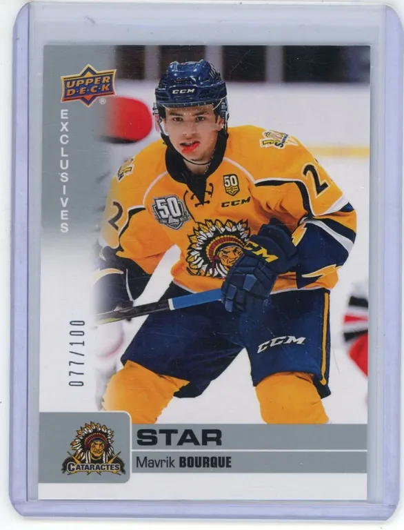 2019-20 Upper Deck CHL MAVRIK BOURQUE Exclusives #319 – 77/100