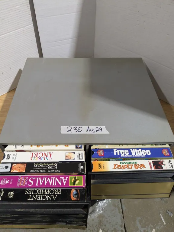 Full Case of VHS Tapes