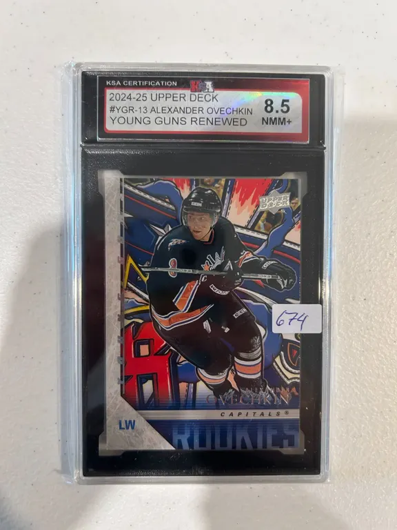Alexander Ovechkin - Young Guns Renewed Rookie Card - Graded Near Mint / Mint+
