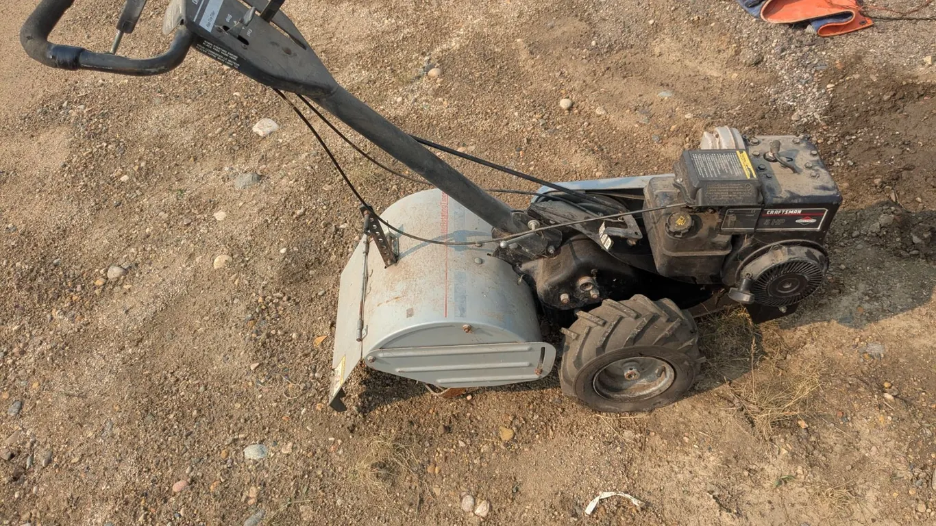 Craftsman raertine rototiller, 14", 5HP
