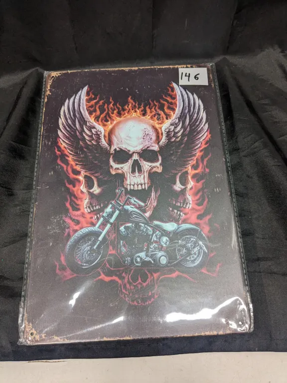 Metal sign, 12x8", Harley Davidson