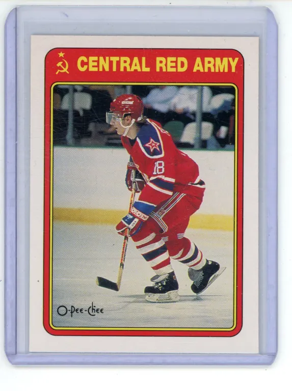 1990-91 OPC SERGEI FEDOROV Central Red Army Rookie Card #19R