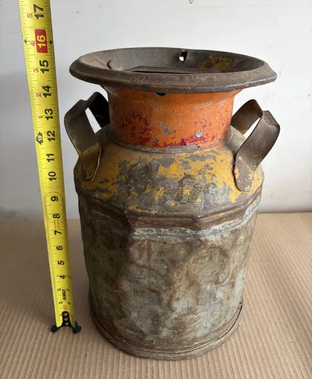 Vintage Metal Cream Can