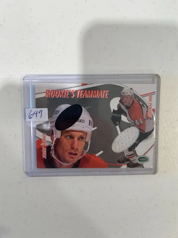 Jeremy Roenick / Joni Pitkanen - Dual Jersey Card