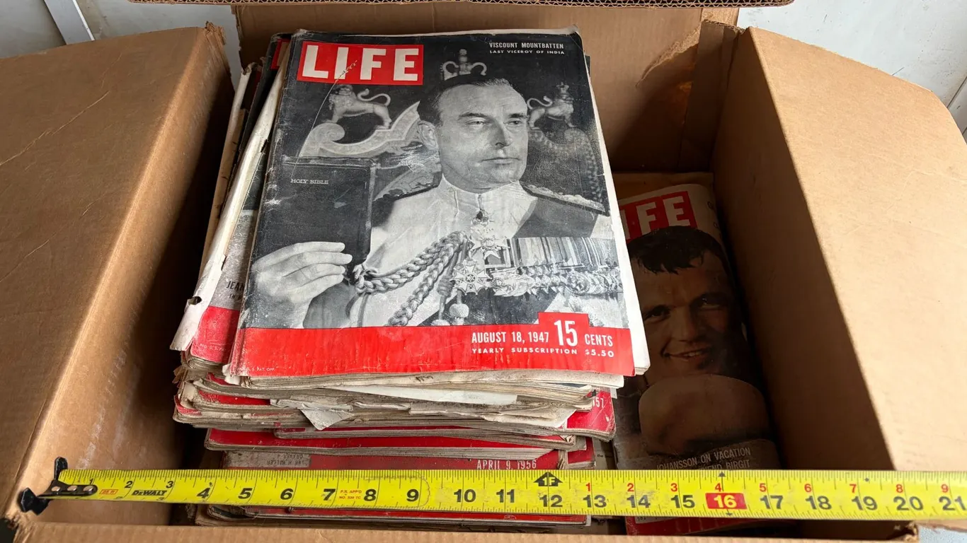 Lot of Vintage Life Magazines