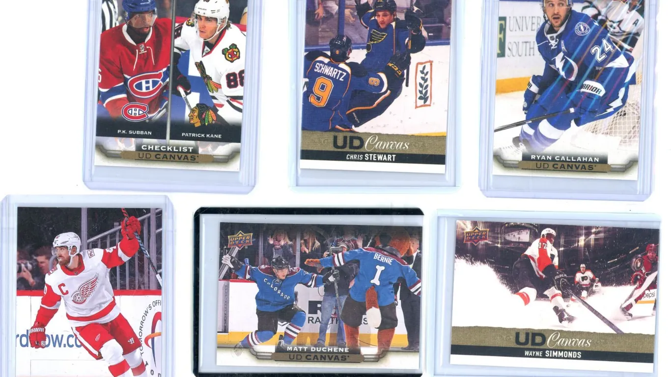 (6) Upper Deck Canvas Cards