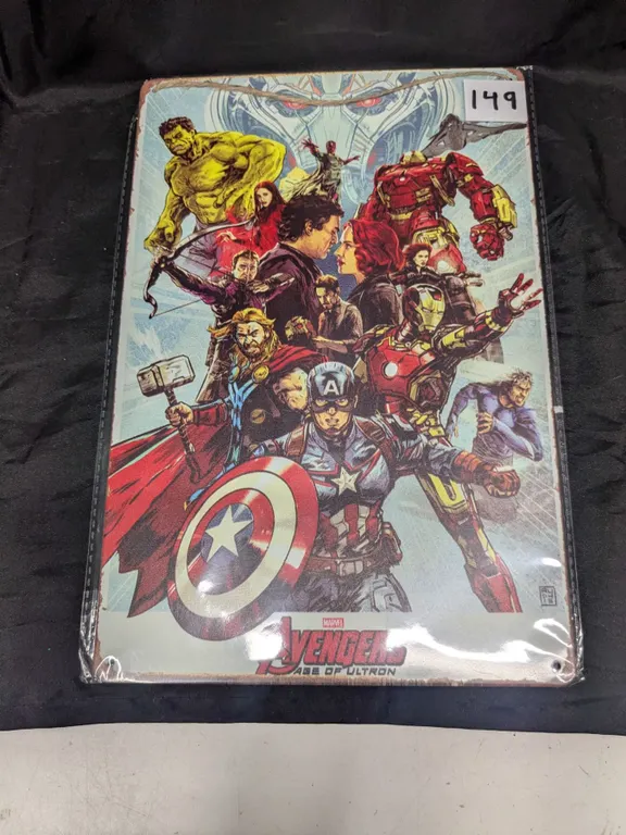 Metal sign, 12x8", Avengers