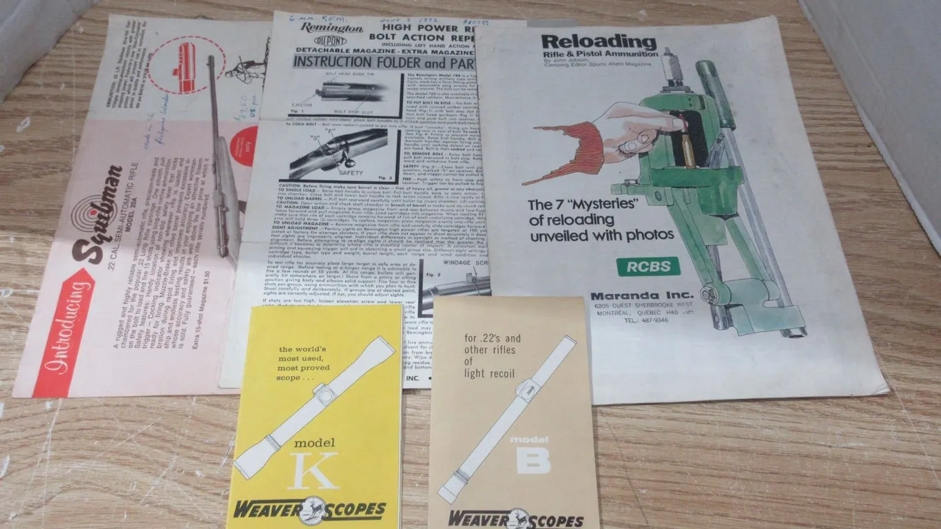 Reloading Rifle + Pistol Ammunition Booklet