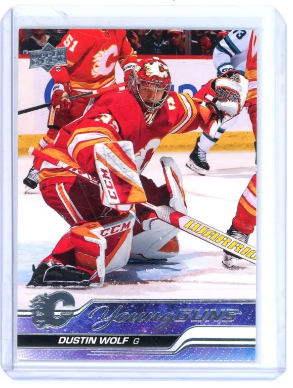2023-24 Upper Deck DUSTIN WOLF Young Guns Rookie Card #210
