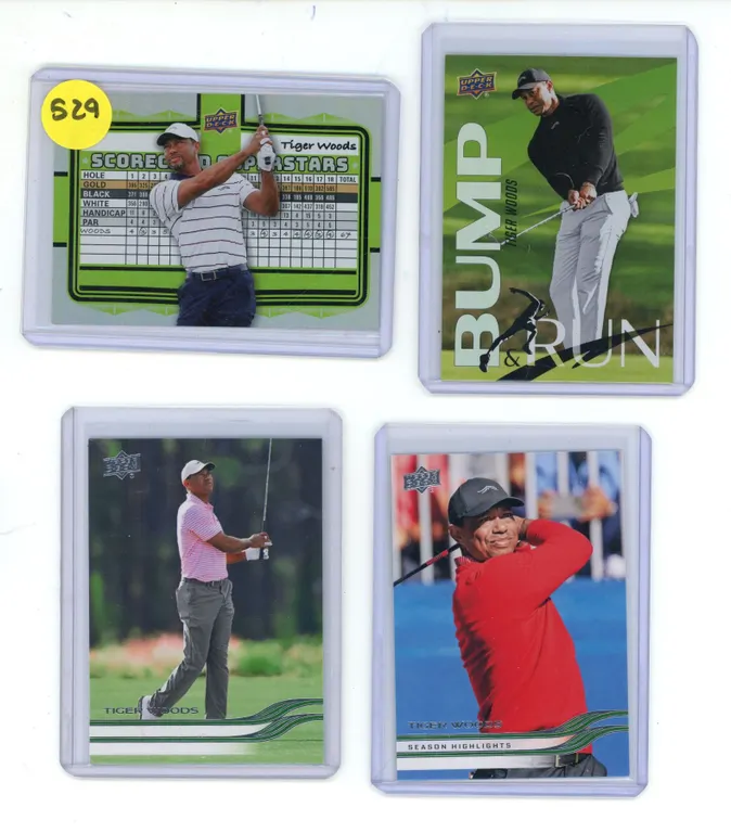 (4) 2026 Upper Deck TIGER WOODS Golf Cards