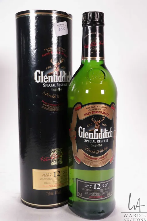 Glenfidditch/ Special Reserve/ Pure Single Malt/ Scotch Whisky/ 12 Years Old/ 750ml/ 40% ABV Note: