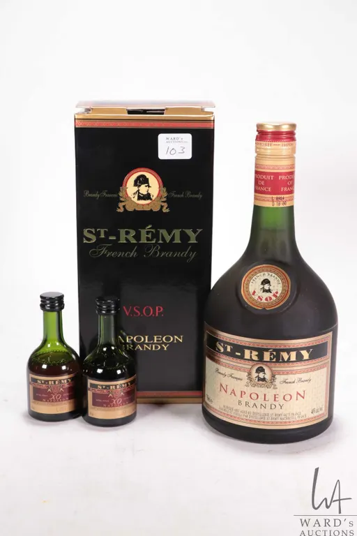St-Remy/ French Brandy/ Napoleon Brandy/ 750ml/ 40% ABV Note: Alcohol cannot be insured by any cour