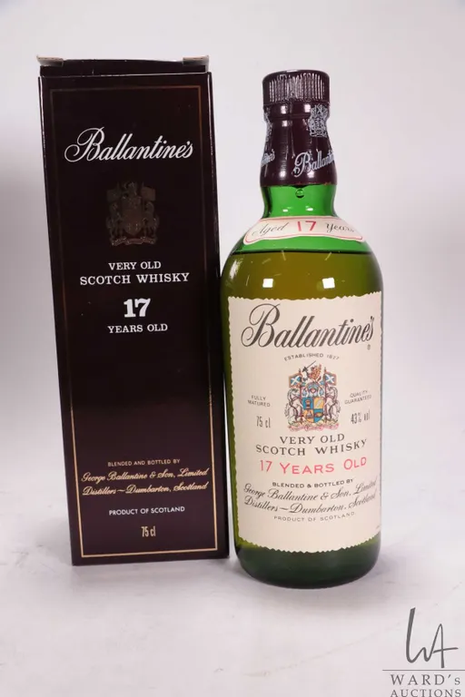 Ballantines/ Very Old Scotch Whisky/ 17 Years Old / 750ml/ 43% ABV Note: Alcohol cannot be insured