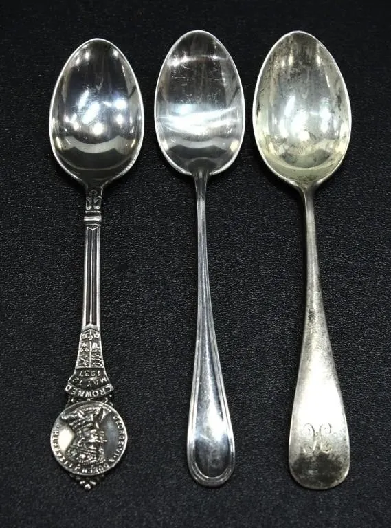 3 BIRKS STERLING DEMITASSE SPOONS 31.88g