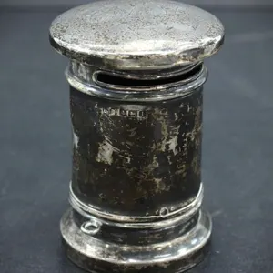 STERLING SILVER LEVI & SALAMAN c.1910 COIN BOX
