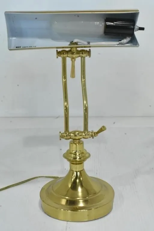 BRASS TONE PIANO / BANKER'S DESK LAMP