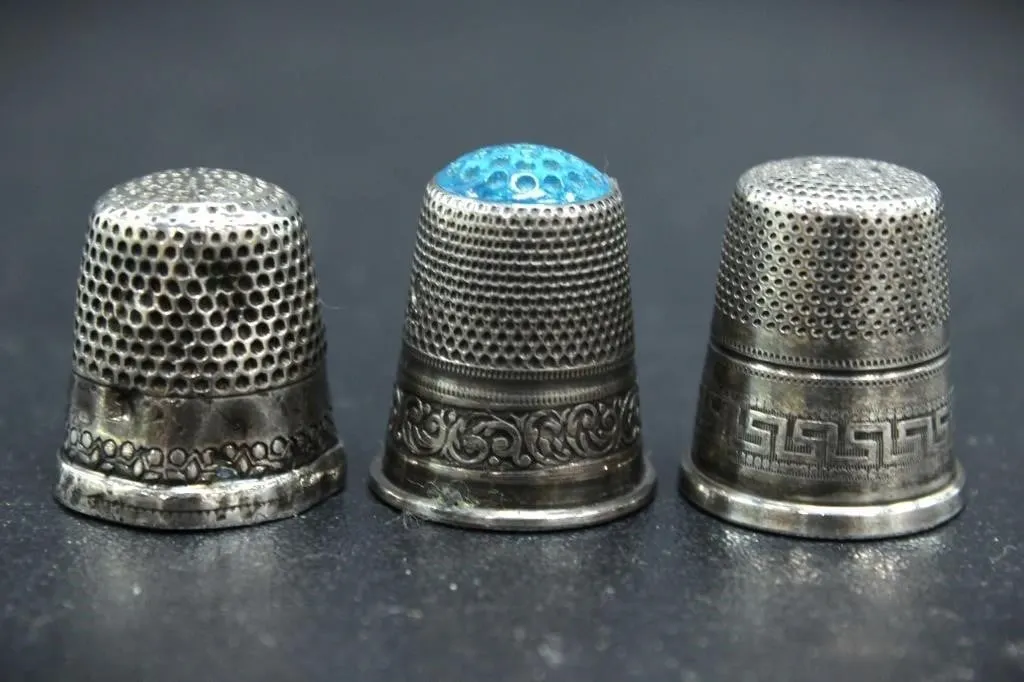 3 STERLING 925 THIMBLES 13.68g