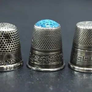 3 STERLING 925 THIMBLES 13.68g